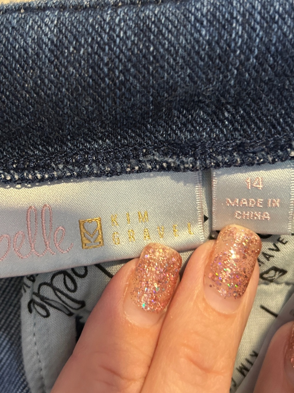 Belle by Kim Gravel Dark Blue Straight-Leg Seam-Front Jeans - Picture 2 of 10